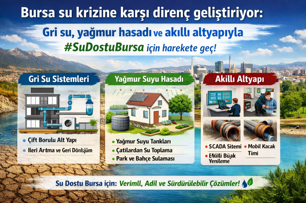 BURSA’NIN SU VİZYONU: KAYNAKLAR, RİSKLER, ÇÖZÜMLER VE SÜRDÜRÜLEBİLİR DÖNÜŞÜM STRATEJİSİ